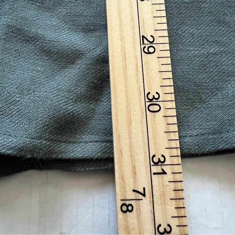 NWT Chaser Linen Blend Button Front A-Line Midi Skirt Coastal Minimalist Medium - Picture 16 of 16
